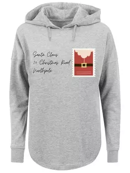 Толстовка F4Nt4Stic Santa Letter Weihnachten, пестрый серый