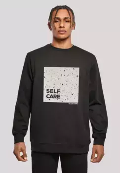 Толстовка F4NT4STIC "SELF CARE CREWNECK", принт, черный
