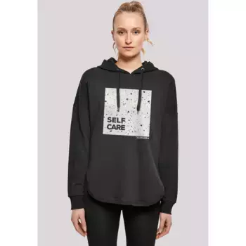Толстовка F4NT4STIC "SELF CARE OVERSIZE HOODIE", принт, черный