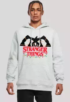 Толстовка F4NT4STIC "Stranger Things Demogorgon Lights Netflix", премиум качество, серый