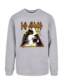 Толстовка F4NT4STIC Sweatshirt Def Leppard Hysteria, пятнистый серый