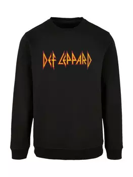 Толстовка F4NT4STIC Sweatshirt Def Leppard Shatter Logo, черный