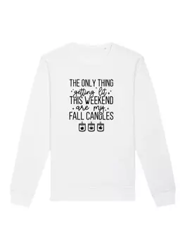 Толстовка F4NT4STIC Sweatshirt getting lit fall candles, белый