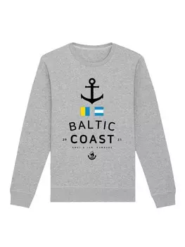 Толстовка F4NT4STIC Sweatshirt Ostsee Flaggen Knut & Jan Hamburg, пятнистый серый