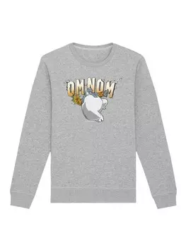 Толстовка F4NT4STIC Sweatshirt Sesamstrae Cookie Monster Hero, пятнистый серый