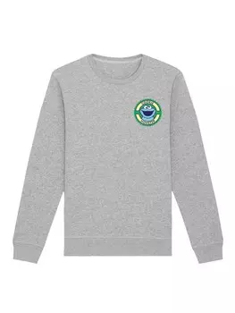 Толстовка F4NT4STIC Sweatshirt Sesamstrae Cookie Monster Sticker, пятнистый серый
