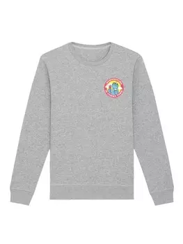Толстовка F4NT4STIC Sweatshirt Sesamstrae Cookie Monster Yummy, пятнистый серый