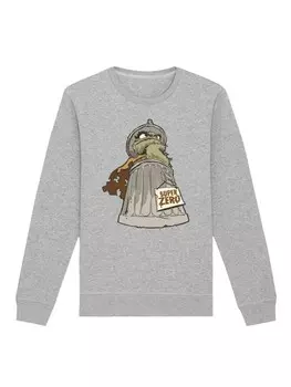 Толстовка F4NT4STIC Sweatshirt Sesamstrae Oscar Super Zero, пятнистый серый