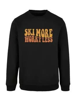 Толстовка F4NT4STIC Sweatshirt Ski More Worry Less, черный
