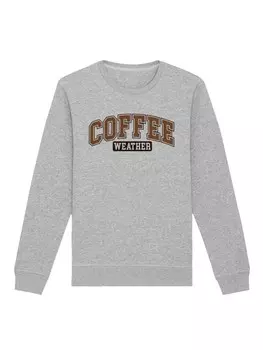 Толстовка F4NT4STIC Sweatshirt Weihnachten Coffee Weather Winter Holiday, пятнистый серый