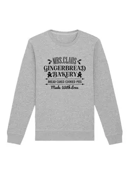 Толстовка F4NT4STIC Sweatshirt Weihnachten Santas Gingerbread Bakery, пятнистый серый
