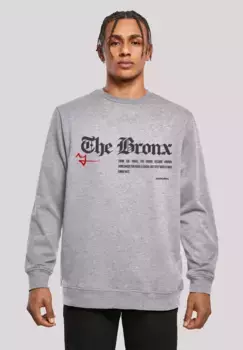 Толстовка F4NT4STIC "The Bronx CREW", принт, серый