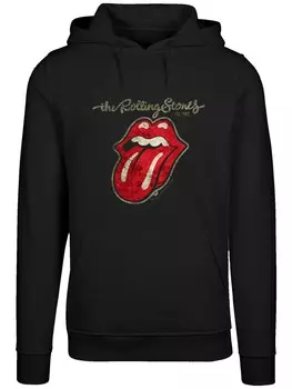 Толстовка F4NT4STIC The Rolling Stones Plastered Tongue, черный
