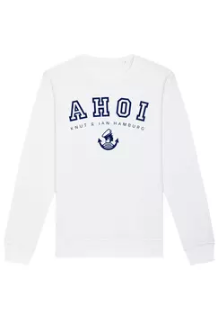 Толстовка F4NT4STIC Unisex Ahoi Knut & Jan Hamburg, белый