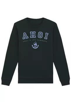 Толстовка F4NT4STIC Unisex Ahoi Knut & Jan Hamburg, черный