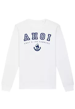 Толстовка F4NT4STIC Unisex Ahoi Knut & Jan Hamburg, белый