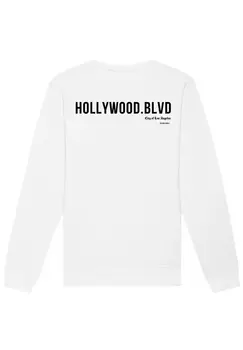 Толстовка F4NT4STIC Unisex Hollywood boulevard, белый