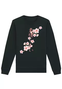Толстовка F4NT4STIC Unisex Kirschblten Asien, черный
