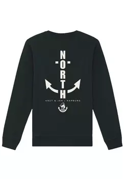 Толстовка F4NT4STIC Unisex North Anchor Knut & Jan Hamburg, черный