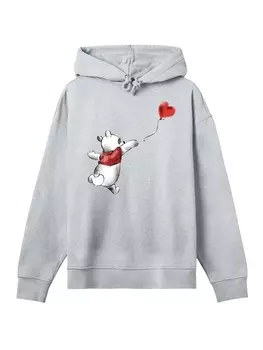 Толстовка F4NT4STIC Winnie Puuh Balloon, серый