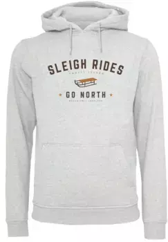 Толстовка F4NT4STIC "Winter Sleigh Christmas", Рождество, подарок, логотип, серый