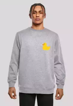 Толстовка F4NT4STIC "Yellow Rubber Duck CREWNECK", принт, серый