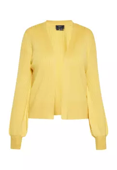 Толстовка faina Cardigan, светло-желтый