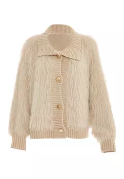 Толстовка faina Strickjacke, бежевый