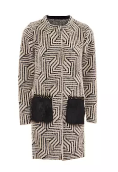 Толстовка faina Strickjacke, бежевый