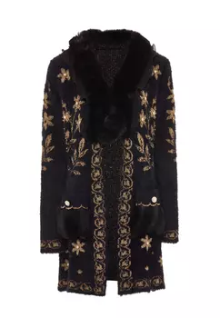 Толстовка faina Strickjacke, черный