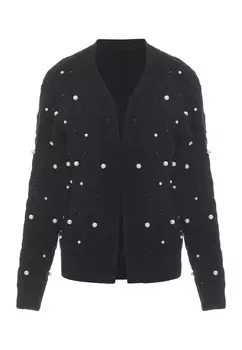 Толстовка faina Strickjacke, черный