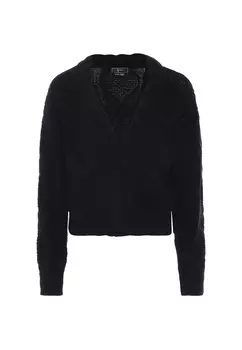 Толстовка faina Strickjacke, черный