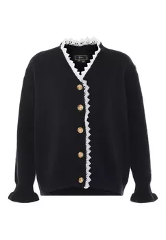 Толстовка faina Strickjacke, черный
