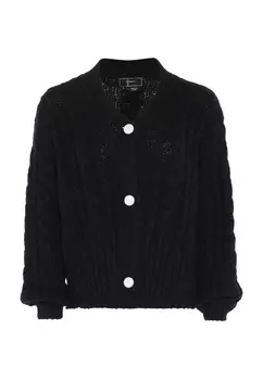 Толстовка faina Strickjacke, черный