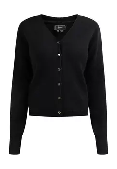 Толстовка faina Strickjacke, черный