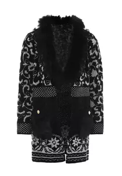 Толстовка faina Strickjacke, черный