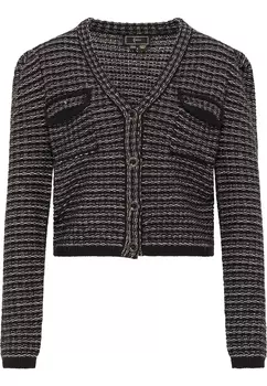 Толстовка faina Strickjacke, черный