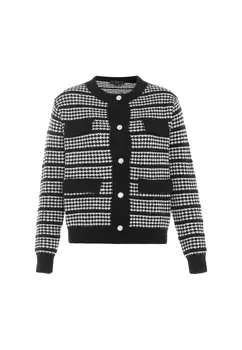 Толстовка faina Strickjacke, черный