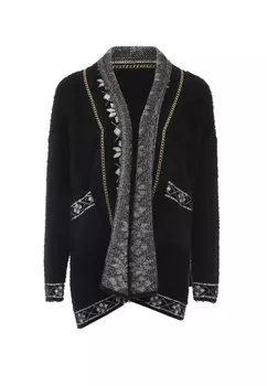 Толстовка faina Strickjacke, черный