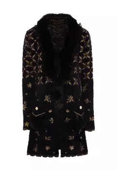 Толстовка faina Strickjacke, черный