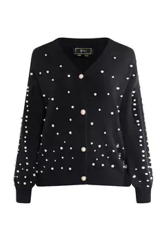 Толстовка faina Strickjacke, черный