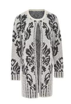 Толстовка faina Strickjacke, кремовый черный