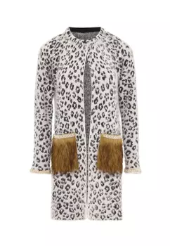 Толстовка faina Strickjacke, кремовый черный