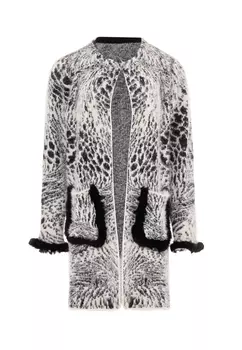 Толстовка faina Strickjacke, кремовый черный