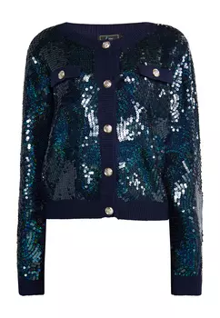 Толстовка faina Strickjacke Mit Pailletten, морской