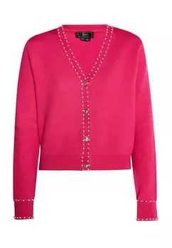 Толстовка faina Strickjacke Mit Perlen, розовый