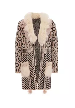 Толстовка faina Strickjacke, розовый черный