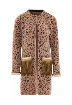 Толстовка faina Strickjacke, темно-розовый черный