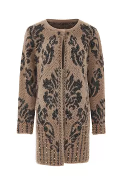 Толстовка faina Strickjacke, темно-розовый черный