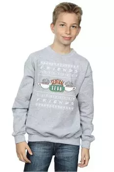 Толстовка Fair Isle Central Perk Friends, серый